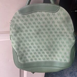 Dooney & Bourke Green DB Monogram Backpack